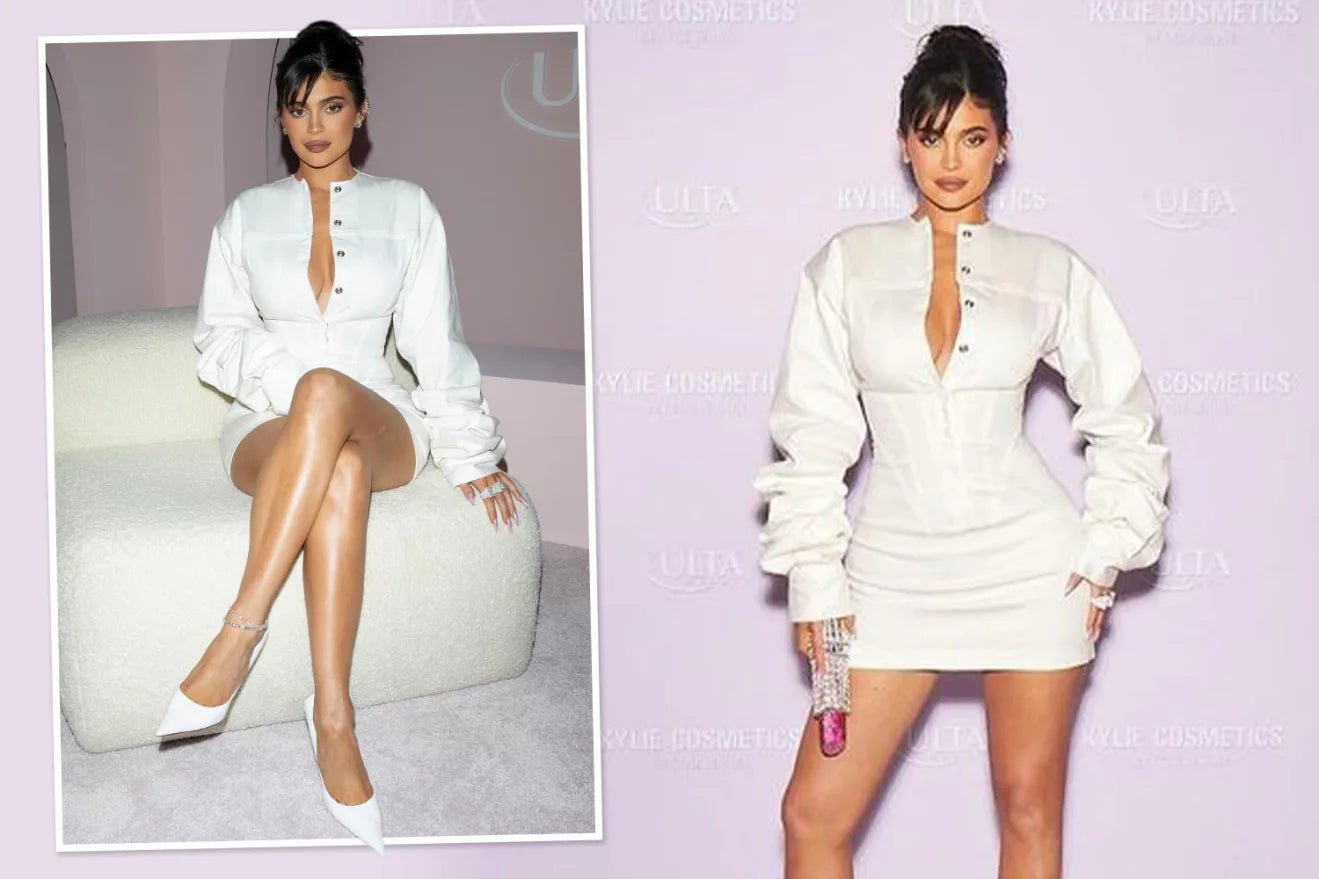 Kylie Jenner Celebrates Kylie Cosmetics' Ulta Launch in Custom Kwame Adusei - KwameAdusei