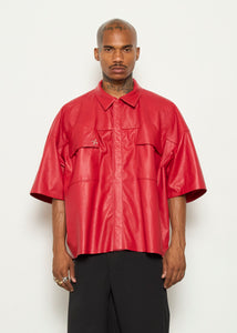 KAMRO LEATHER WORKSHIRT