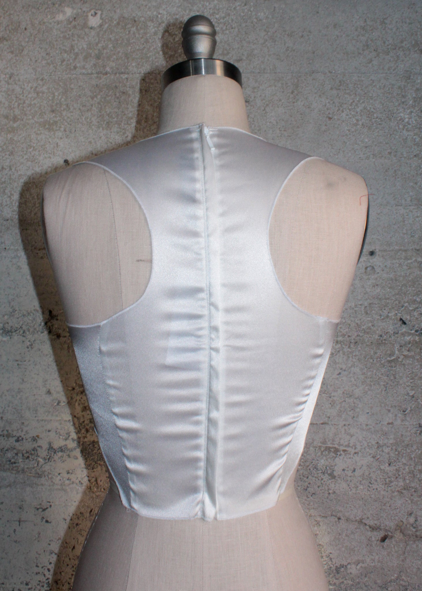 KAAN TOP - SATIN WHITE / M