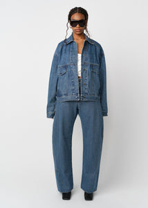 KADO CURVED DENIM PANT | STONE WASHED – KwameAdusei