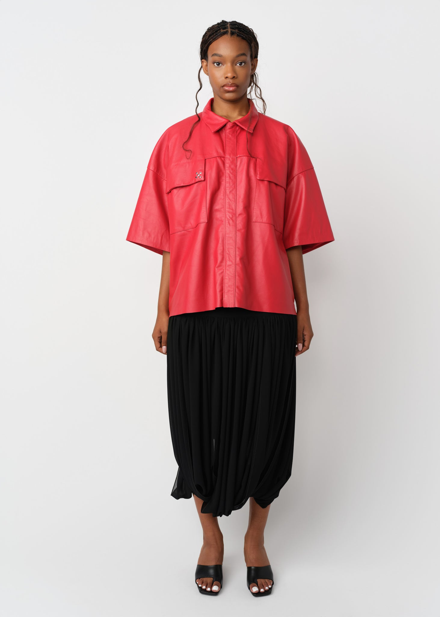 KAMRO LEATHER WORKSHIRT