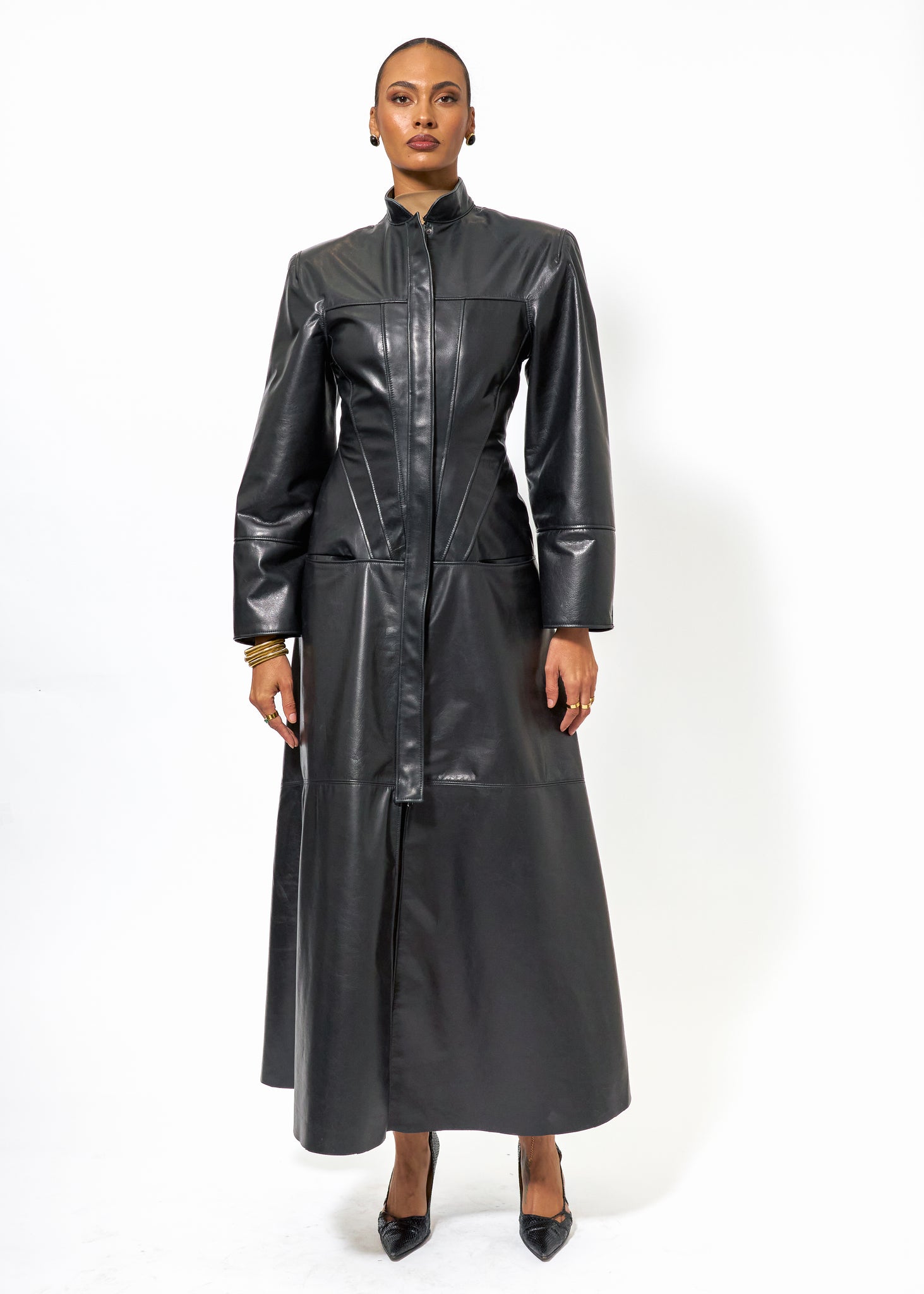 KAGE LEATHER DRESS