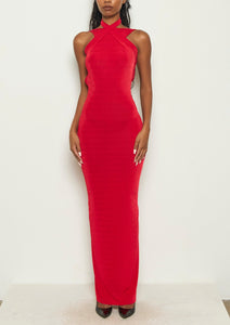 KAZI RED MAXI DRESS