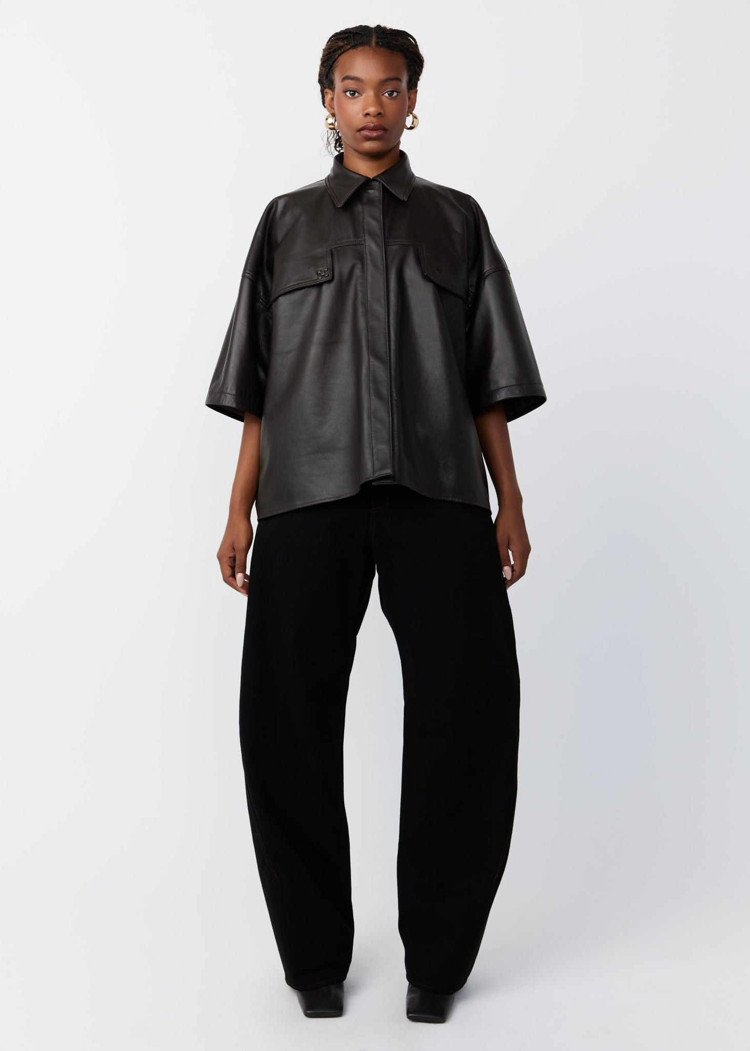 KAMRO LEATHER WORKSHIRT