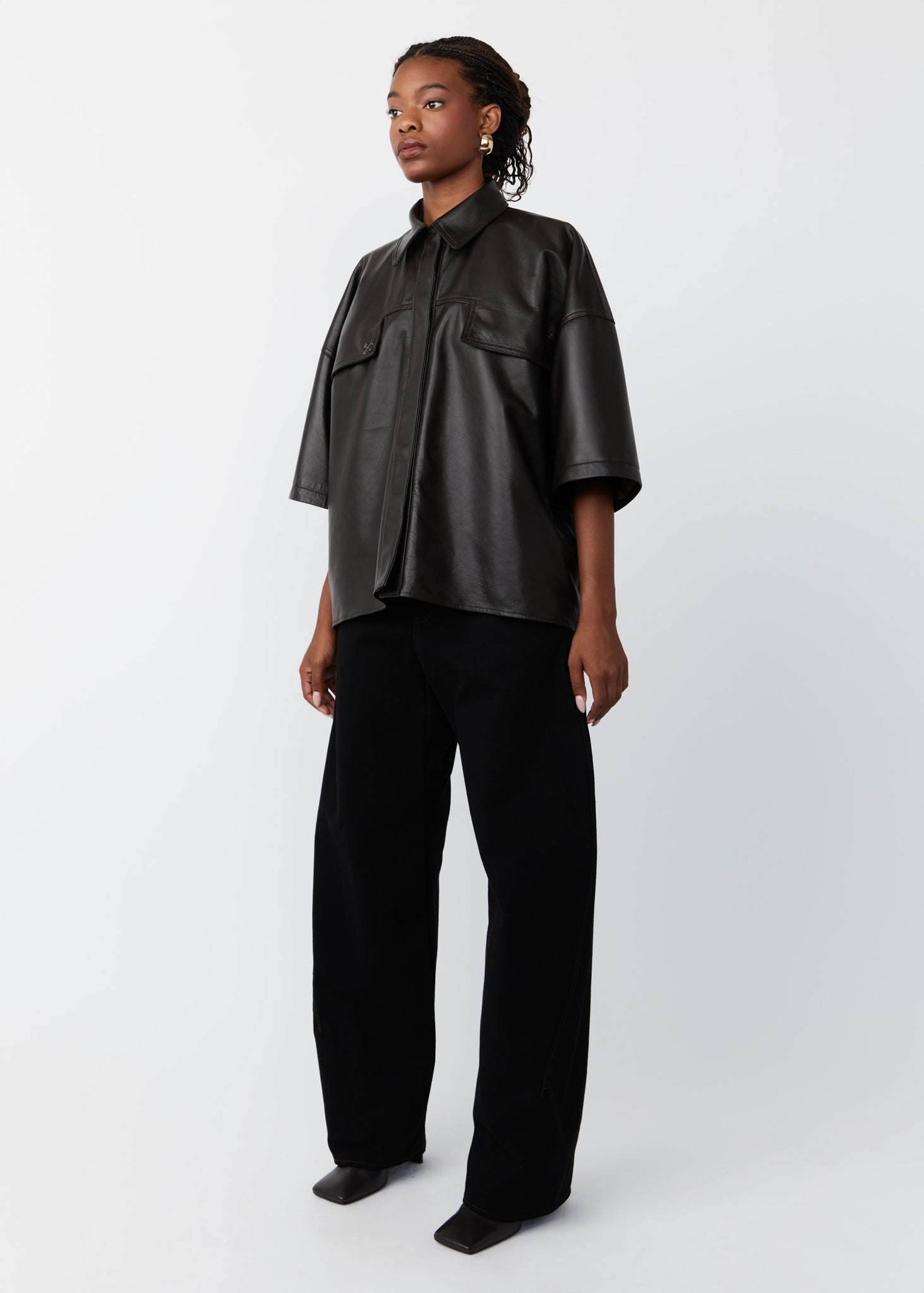 KAMRO LEATHER WORKSHIRT