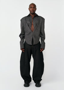 KADO CURVED DENIM PANTS