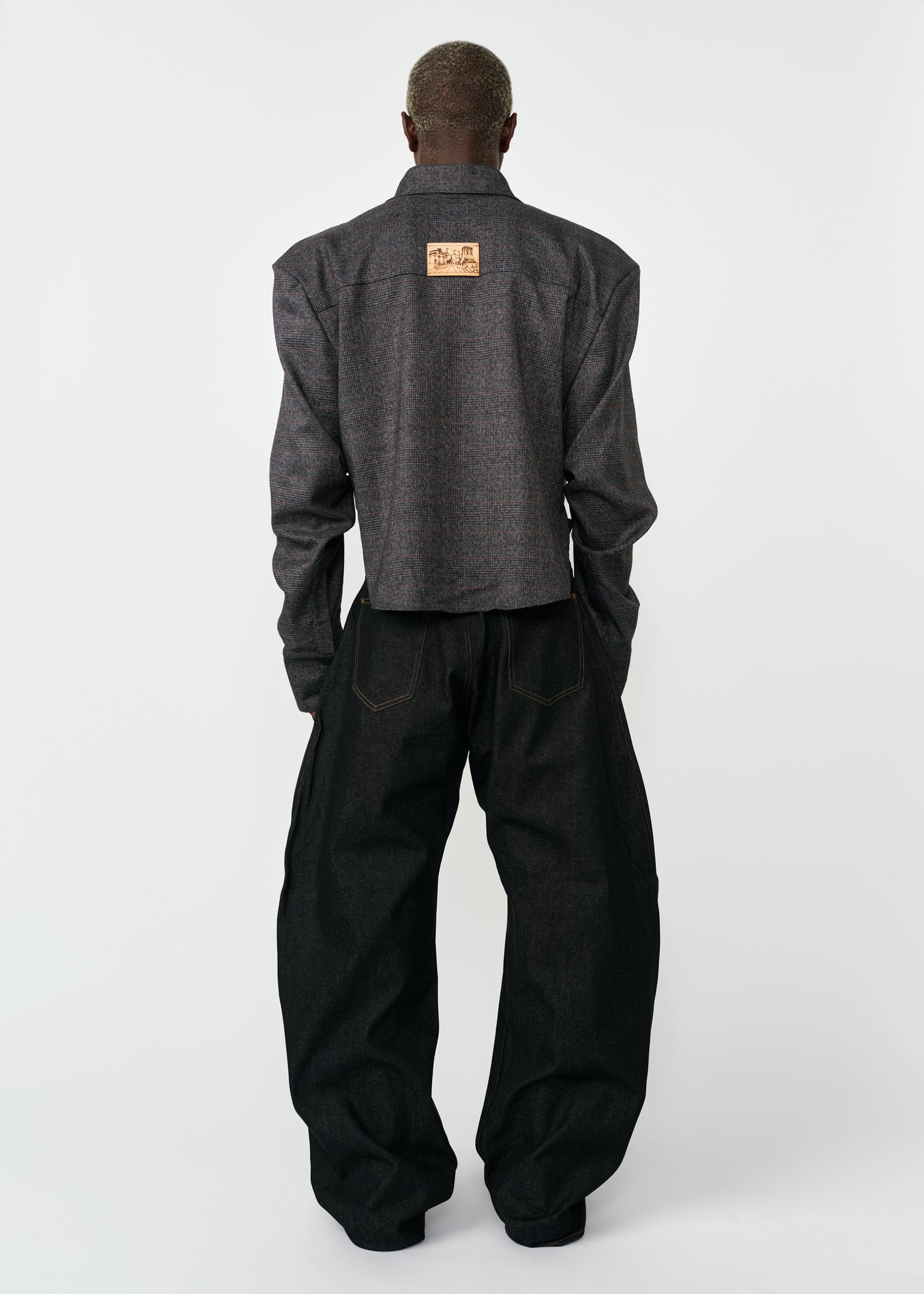 KADO CURVED DENIM PANTS