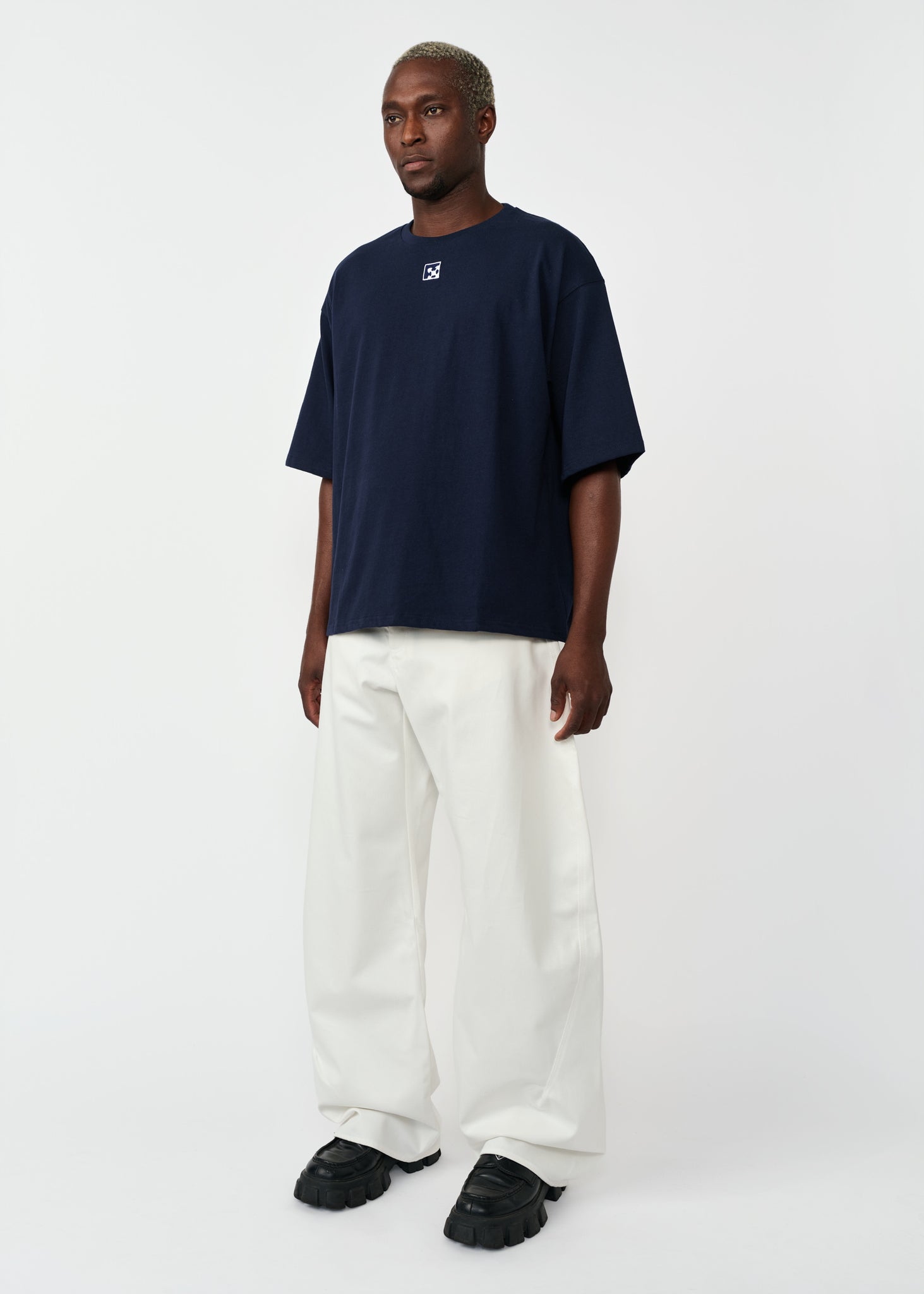 KADO CURVED DENIM PANTS