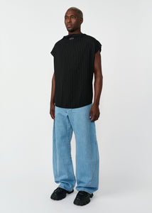 KADO CURVED DENIM PANTS