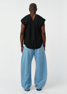 KADO CURVED DENIM PANTS