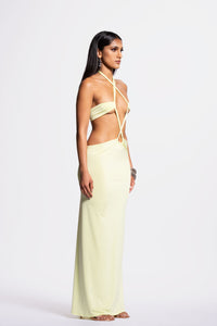 KATANA DRESS - CHARTREUSE / 4